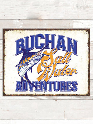 Salt Water Adventures : Tin Signs