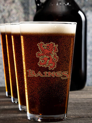 Scottish Lion : Growler Pint Glass Gift Sets - Color Printed