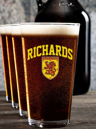 Scottish Standard : Growler Pint Glass Gift Sets - Color Printed
