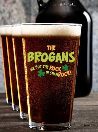 ShamROCK : Growler Pint Glass Gift Sets - Color Printed