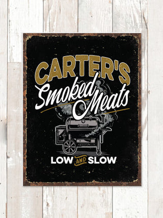 Smoked Meats : Tin Signs
