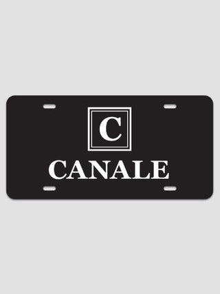 Square Monogram : License Plates
