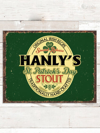 St. Patrick's Day Stout : Tin Signs