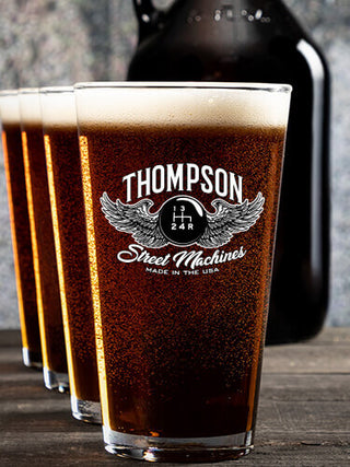 Street Machines : Growler Pint Glass Gift Sets - Color Printed