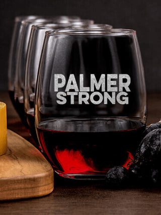 Strong : Cheese Board Wine Glass Gift Sets - Engraved