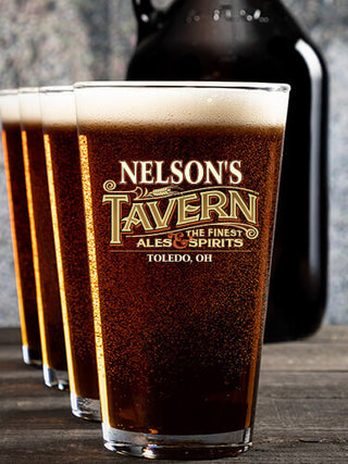 Tavern : Growler Pint Glass Gift Sets - Color Printed