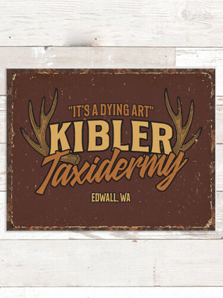 Taxidermy : Tin Signs