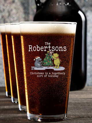 Togethery Holiday : Growler Pint Glass Gift Sets - Color Printed