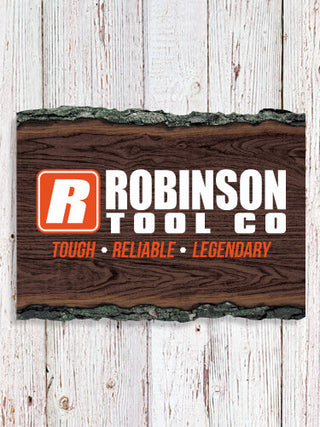 Tool Company : Faux Sliced Log Plaque