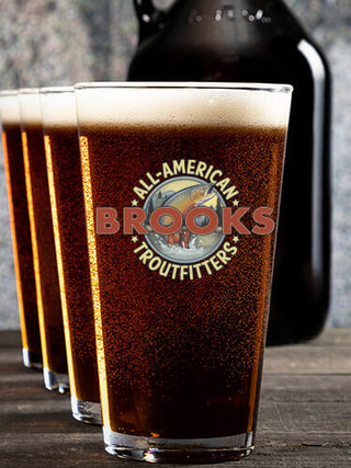Troutfitters : Growler Pint Glass Gift Sets - Color Printed