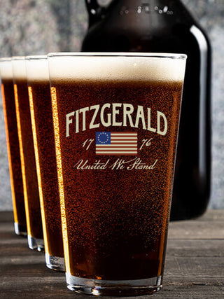 United We Stand : Growler Pint Glass Gift Sets - Color Printed