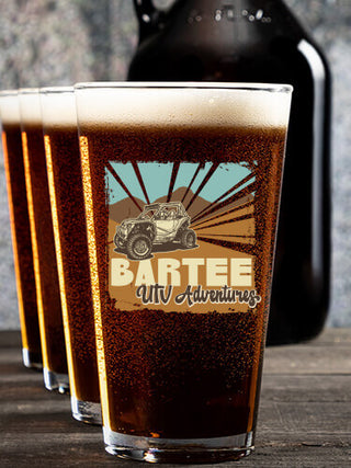UTV Adventures : Growler Pint Glass Gift Sets - Color Printed