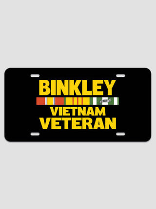 Vietnam Veteran : License Plates