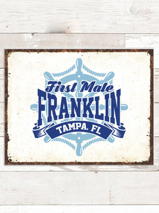 Vintage First Mate : Tin Signs