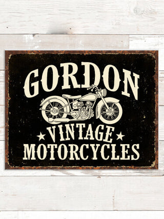 Vintage Motorcycles : Tin Signs