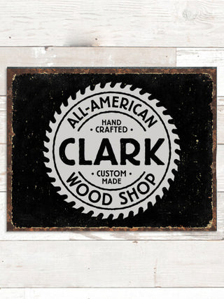 Wood Shop : Tin Signs