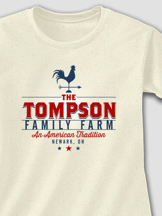 American Farm : Adult Ladies Fitted T-Shirt