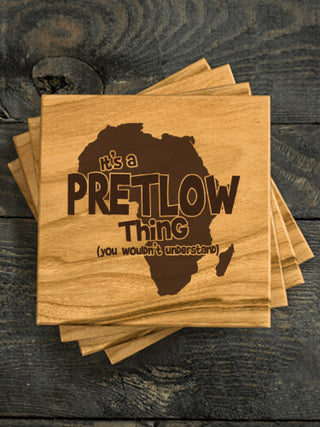 African American Thing : Coasters - Engraved
