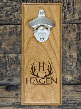 Antler Monogram : Bottle Openers - Engraved