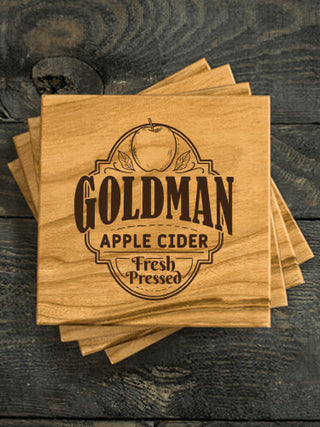 Apple Cider : Coasters - Engraved