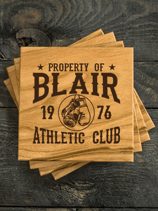 Athletic Club : Coasters - Engraved