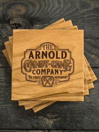 Candy Cane Company : Coasters - Engraved