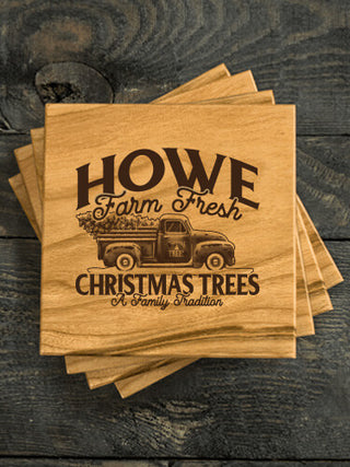Christmas Tree Farm : Coasters - Engraved