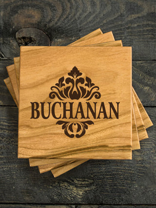 Classic Filigree : Coasters - Engraved