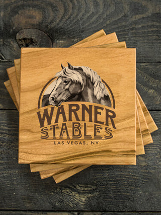 Classic Stables : Coasters - Engraved