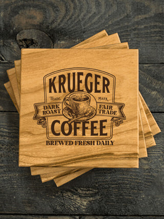 Coffee : Coasters - Engraved