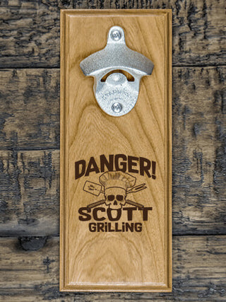 Danger Grilling : Bottle Openers - Engraved