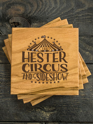 Family Circus : Coasters - Engraved