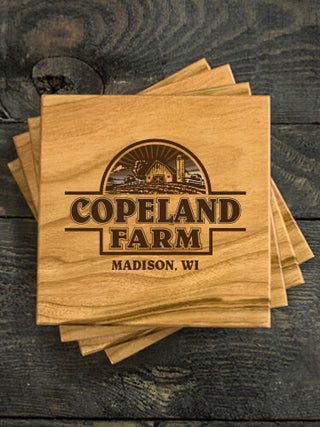 Farm : Coasters - Engraved