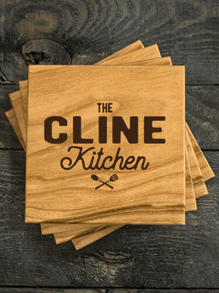 Farmhouse Kitchen : Coasters - Engraved
