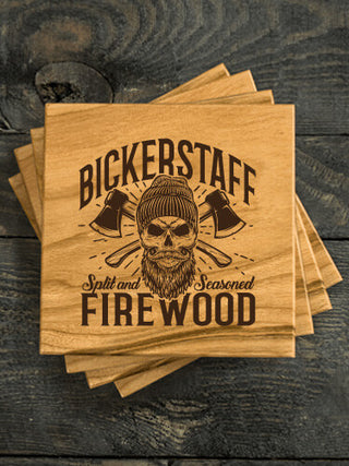 Firewood : Coasters - Engraved