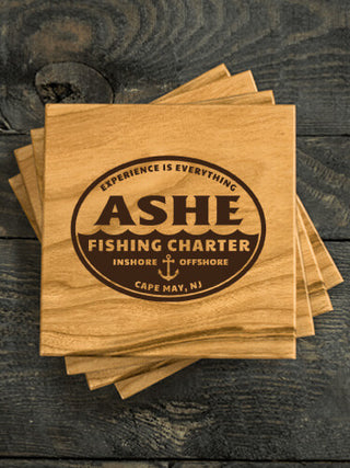 Fishing Charter : Coasters - Engraved