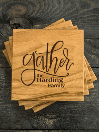 Gather : Coasters - Engraved