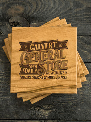 General Store : Coasters - Engraved