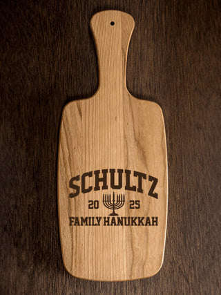 Hanukkah Varsity : Cheese Boards - Engraved