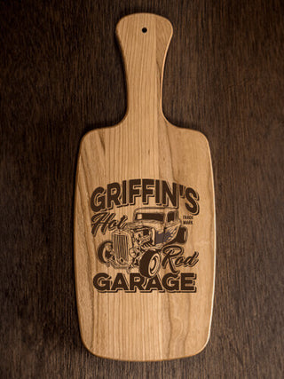 Hot Rod Garage : Cheese Boards - Engraved