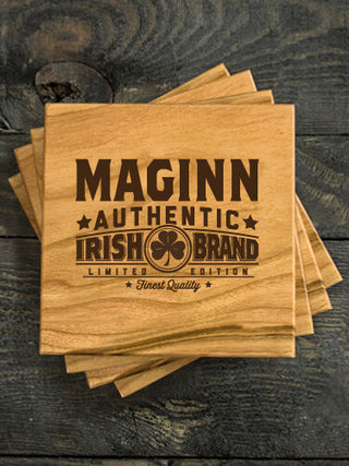 Irish Brand : Coasters - Engraved