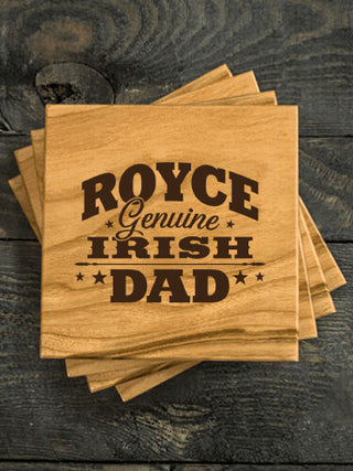Irish Dad : Coasters - Engraved