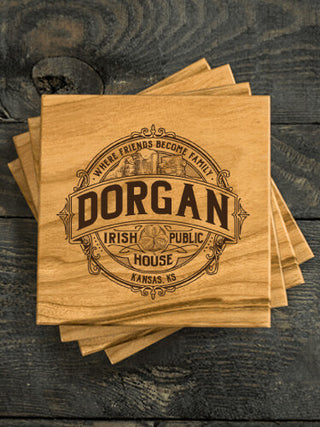 Irish Public House : Coasters - Engraved