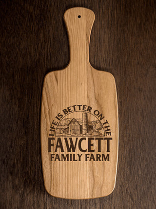 Life Is Better Farm : Cheese Boards - Engraved