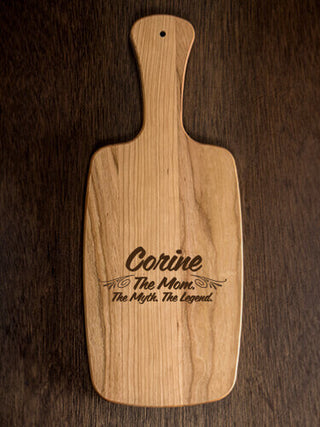 Mom Myth Legend : Cheese Boards - Engraved