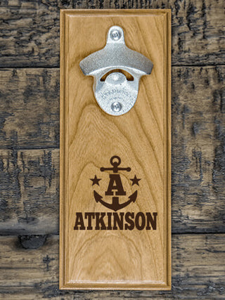 Nautical Monogram : Bottle Openers - Engraved