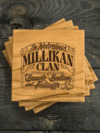 Notorious Clan : Coasters - Engraved