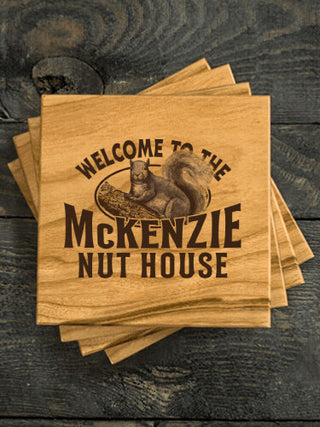 Nut House : Coasters - Engraved