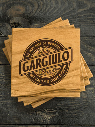 Perfectly Italian : Coasters - Engraved