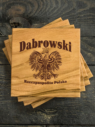 Polish Eagle : Coasters - Engraved